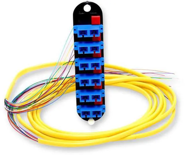Main image of Corning CCH-CP12-59-P03RH Pigtailed Fiber Adapter Panel with 6 SC Duplex OS2 Singlemode Fiber Adapters