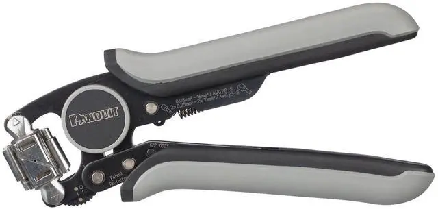 Main image of Panduit CT-1201 Die Type Crimp Tool, 26-6 AWG Wire, Semiautomatic, Square Crimp