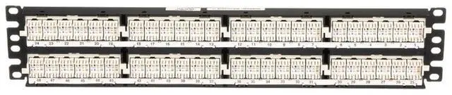 Alt view image 5 of 5 - Panduit NetKey 48 Port Cat5e Network Patch Panel - 48 - 48 Port(s) - 48 x RJ-11 - 2U High - NK5EPPG48Y