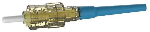 Main image of Panduit FST2SCBU OptiCam ST2 Fiber Optic Connector, Single-Mode OS2 9/125µm, 900µm Tight Buffered, Pre-Polished Zirconia Ferrule, Blue Boo