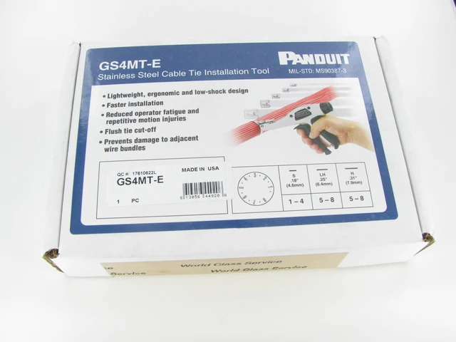 Alt view image 6 of 6 - Panduit GS4MT-E Ergonomic Stainless Steel Hand Operated Cable Tie Installation Tool