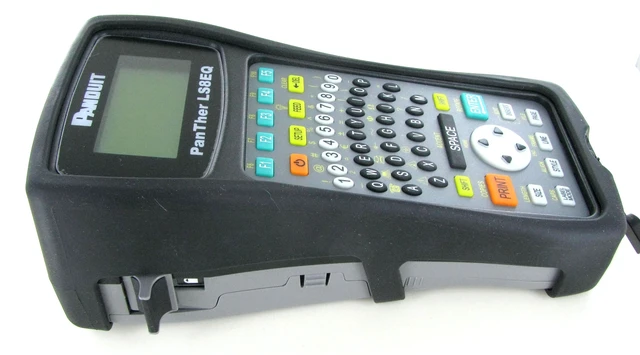 Alt view image 3 of 7 - Panduit PanTher LS8EQ-KIT-ACS Hand-Held Thermal Transfer Printer, Qwerty Keypad, Includes Carrying Case & AC Adapter
