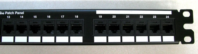Alt view image 4 of 7 - Panduit DP246X88TGY 24-Port Cat6a 10Gig Punchdown Network Patch Panel