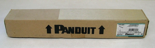 Alt view image 6 of 7 - Panduit DP246X88TGY 24-Port Cat6a 10Gig Punchdown Network Patch Panel