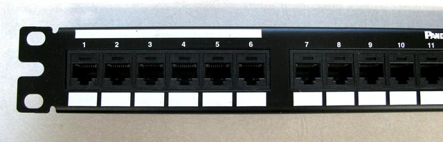 Alt view image 3 of 7 - Panduit DP246X88TGY 24-Port Cat6a 10Gig Punchdown Network Patch Panel