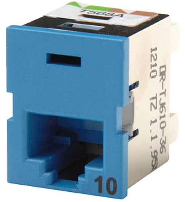 Main image of Ortronics OR-TJ610-36 Clarity TracJack Cat6a 10G Jack, Dark Blue