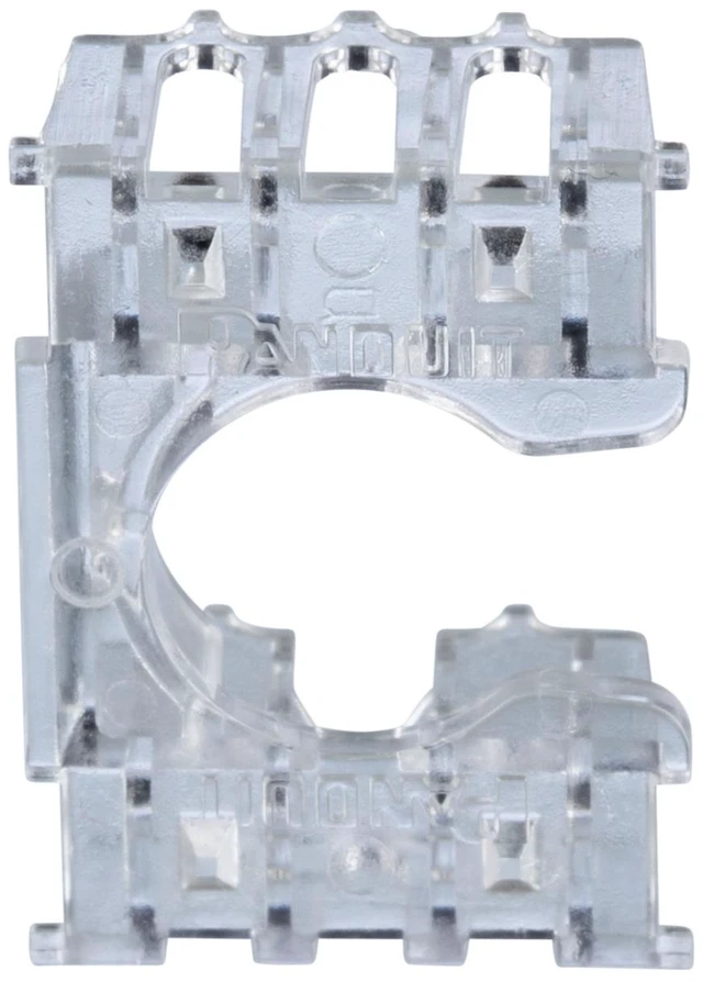 Alt view image 2 of 7 - Panduit DRWCIW-24 DataPatch Punchdown Replacement Wire Caps Clear 24-Pack