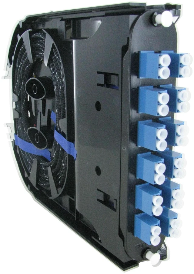 Alt view image 4 of 7 - Corning CCH-CS24-A9-P00RE CCH Splice Cassette, 24 Fiber, LC Duplex Singlemode (OS2), Single-Fiber (250 um)