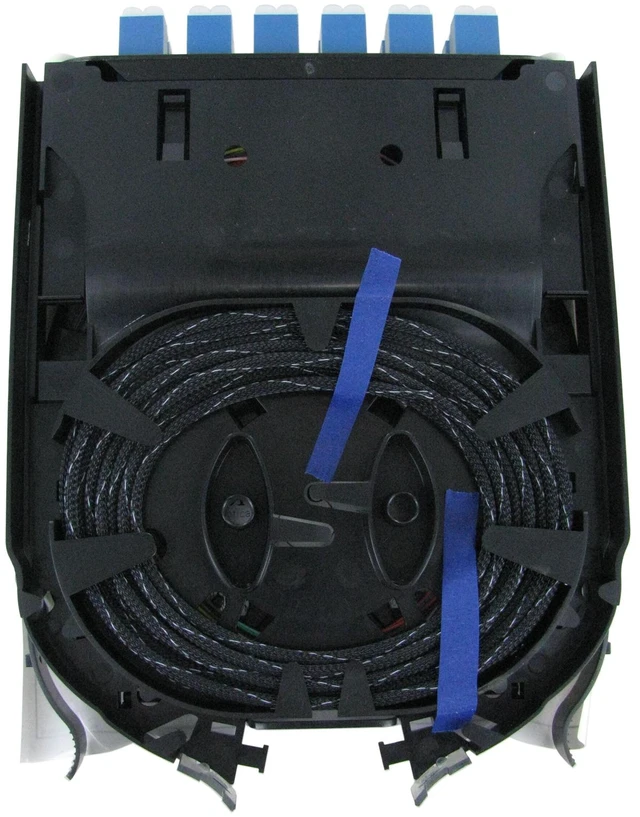 Alt view image 2 of 7 - Corning CCH-CS24-A9-P00RE CCH Splice Cassette, 24 Fiber, LC Duplex Singlemode (OS2), Single-Fiber (250 um)