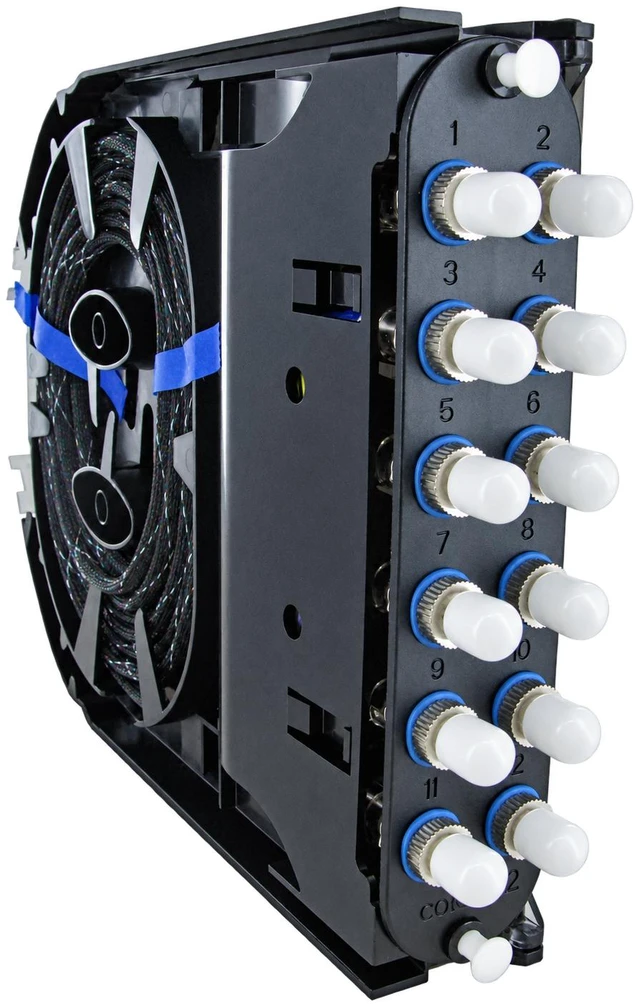Alt view image 5 of 7 - Corning CCH-CS12-6T-P00RE Splice Cassette, 12 Fiber, ST UPC Simplex Singlemode (OS2), Single-Fiber (250 um)