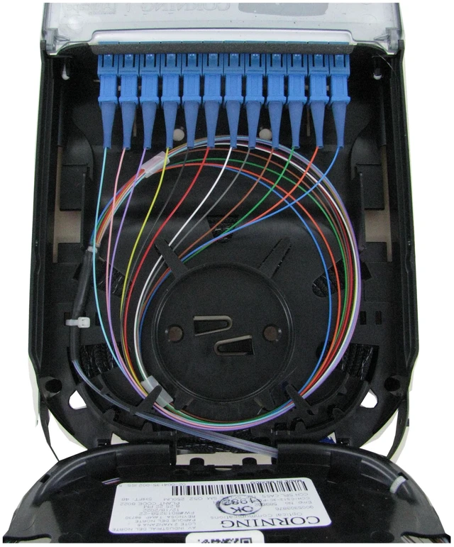 Alt view image 7 of 7 - Corning CCH-CS12-3C-P00RE Pigtailed Splice Cassette, 12 Fiber, SC UPC Simplex Singlemode (OS2), Single-Fiber (250 um)