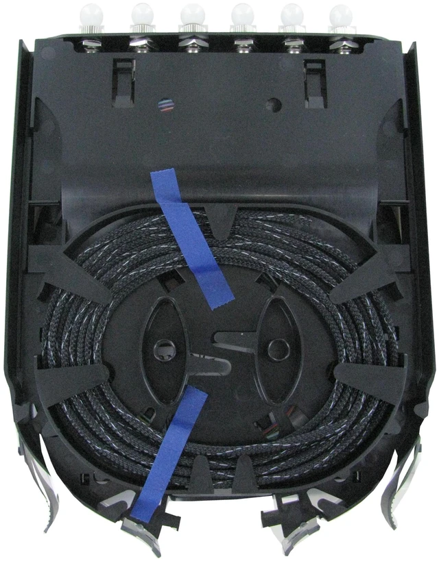 Alt view image 3 of 7 - Corning CCH-CS12-5T-P00KE Pigtailed Splice Cassette, 12 Fiber UPC Simplex ST OM1 Multimode 62.5um MM