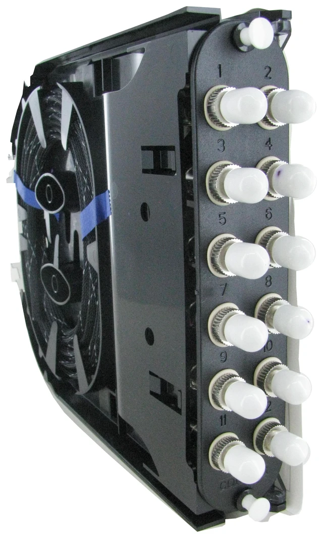 Alt view image 5 of 7 - Corning CCH-CS12-5T-P00KE Pigtailed Splice Cassette, 12 Fiber UPC Simplex ST OM1 Multimode 62.5um MM