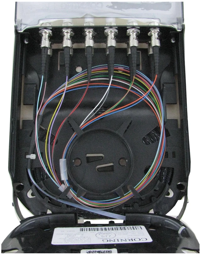 Alt view image 7 of 7 - Corning CCH-CS12-5T-P00KE Pigtailed Splice Cassette, 12 Fiber UPC Simplex ST OM1 Multimode 62.5um MM