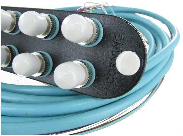 Alt view image 4 of 7 - Corning CCH-CP12-H3-P03SH Pigtailed Fiber Adapter Panel, 12 Fiber ST 50um Multimode MM OM4