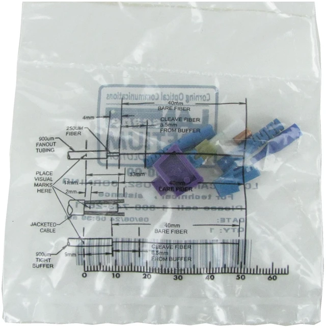 Alt view image 4 of 11 - Corning 95-200-99 Unicam LC OS2 Singlemode Fiber Optic Connector, Box of 25