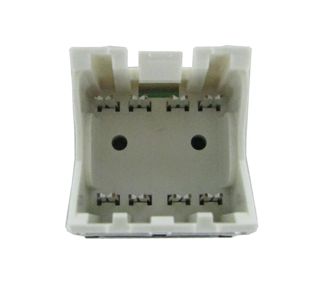 Alt view image 6 of 7 - Panduit CJ6X88TGBL-50 Mini-Com TX6A Cat6A RJ45 Ethernet Jack Module, 10Gbps UTP Unshielded, Black, 50-Pack