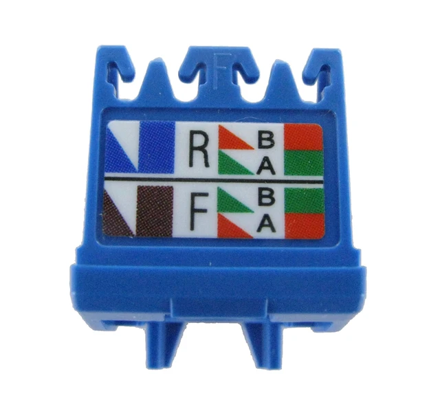 Alt view image 7 of 7 - Panduit CJ6X88TGBL-50 Mini-Com TX6A Cat6A RJ45 Ethernet Jack Module, 10Gbps UTP Unshielded, Black, 50-Pack