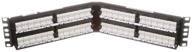 Alt view image 4 of 8 - Panduit 48 Port Cat6 Angled Network Patch Panel DPA48688TGY