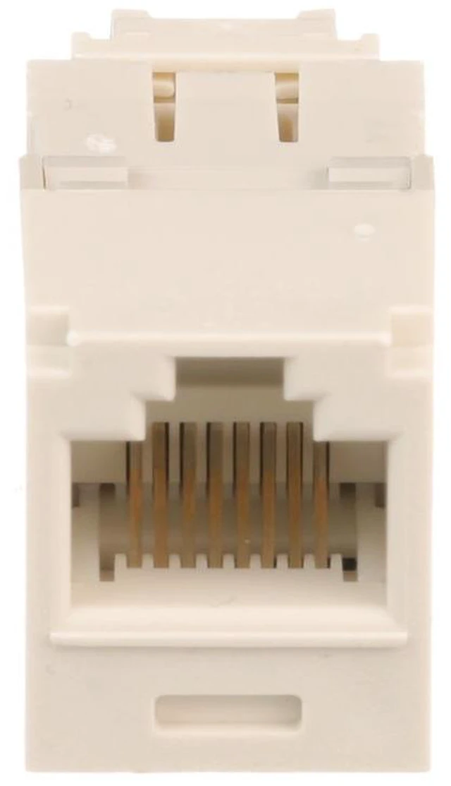 Alt view image 2 of 4 - Panduit CJ688TGIW Snap In Connector, Mini-Com, TX6 PLUS UTP, Cat 6, Off White