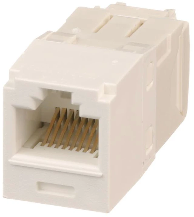 Alt view image 4 of 4 - Panduit CJ688TGAW Mini-Com TX6 Plus Cat6 RJ45 Ethernet Jack Module, UTP Unshielded, Arctic White