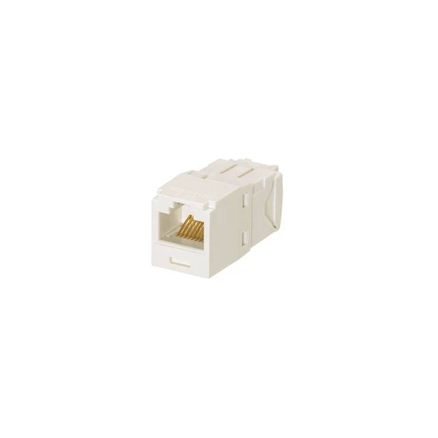 Main image of Panduit CJ688TGAW-50 Mini-Com TX6 Plus Cat6 RJ45 Ethernet Jack Module, UTP Unshielded, Arctic White, 50-Pack