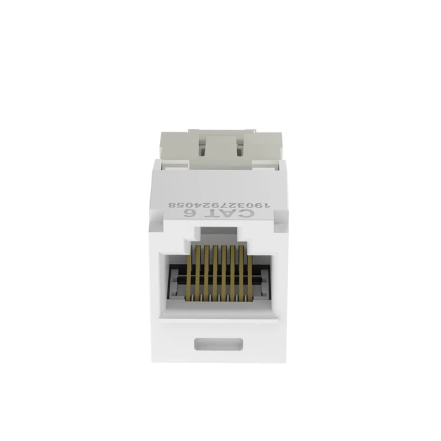 Main image of Panduit CJ688TGWH Mini-Com TX6 Plus Cat6 RJ45 Ethernet Jack Module, UTP Unshielded, White