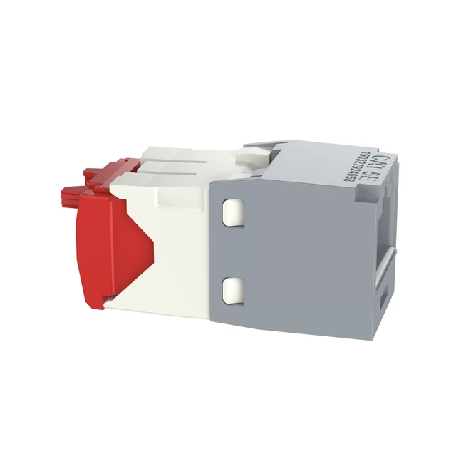 Alt view image 3 of 4 - Panduit CJ5E88TGIG-24 Mini-Com TX5e Cat5e RJ45 Ethernet Jack Module, UTP Unshielded, International Gray, 24-Pack