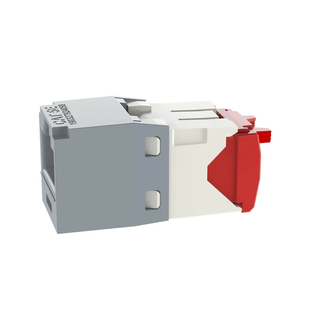 Alt view image 4 of 4 - Panduit CJ5E88TGIG-24 Mini-Com TX5e Cat5e RJ45 Ethernet Jack Module, UTP Unshielded, International Gray, 24-Pack