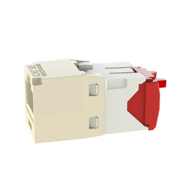 Alt view image 4 of 4 - Panduit CJ5E88TGEI Mini-Com TX5e Cat5e RJ45 Ethernet Jack Module, UTP Unshielded, Electric Ivory