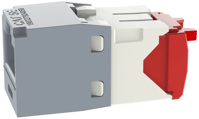 Alt view image 4 of 4 - Panduit CJ5E88TGIG Mini-Com TX5e Cat5e RJ45 Ethernet Jack Module, UTP Unshielded, International Gray