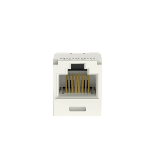 Main image of Panduit CJ5E88TGIW-50 Mini-Com TX5e Cat5e RJ45 Ethernet Jack Module, UTP Unshielded, Off-White, 50-Pack