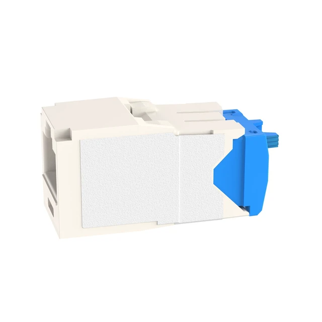 Alt view image 3 of 4 - Panduit CJ6X88TGWH-50 Mini-Com TX6A Cat6A RJ45 Ethernet Jack Module, 10Gbps UTP Unshielded, White, 50-Pack