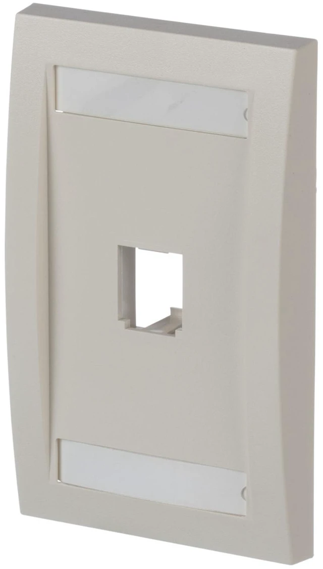 Alt view image 3 of 3 - Panduit CFPE1IWY 1-Socket Faceplate / Network Wall Plate