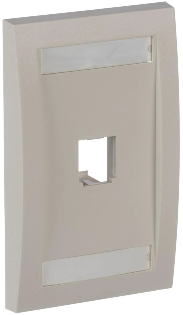 Alt view image 2 of 3 - Panduit CFPE1IWY 1-Socket Faceplate / Network Wall Plate