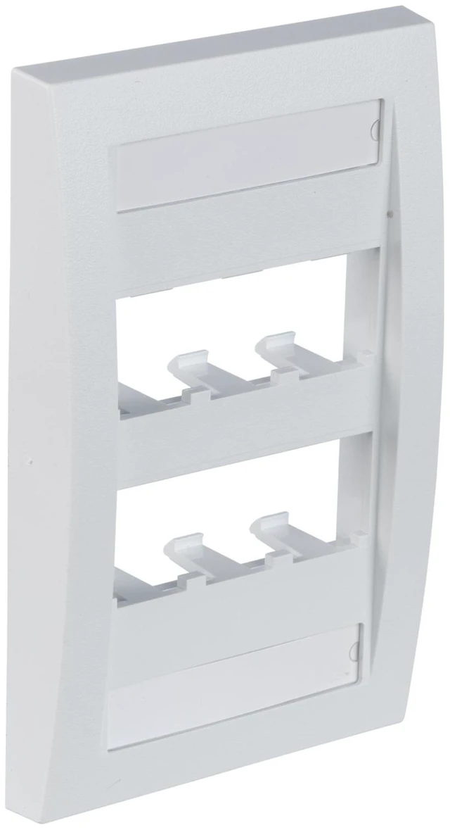 Alt view image 2 of 3 - Panduit CFPE6WHY Faceplate / Network Wall Plate