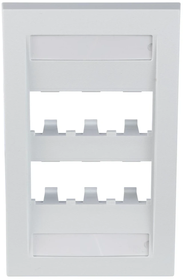 Main image of Panduit CFPE6WHY Faceplate / Network Wall Plate