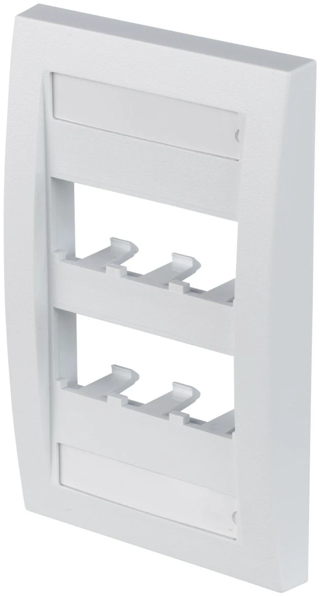 Alt view image 3 of 3 - Panduit CFPE6WHY Faceplate / Network Wall Plate