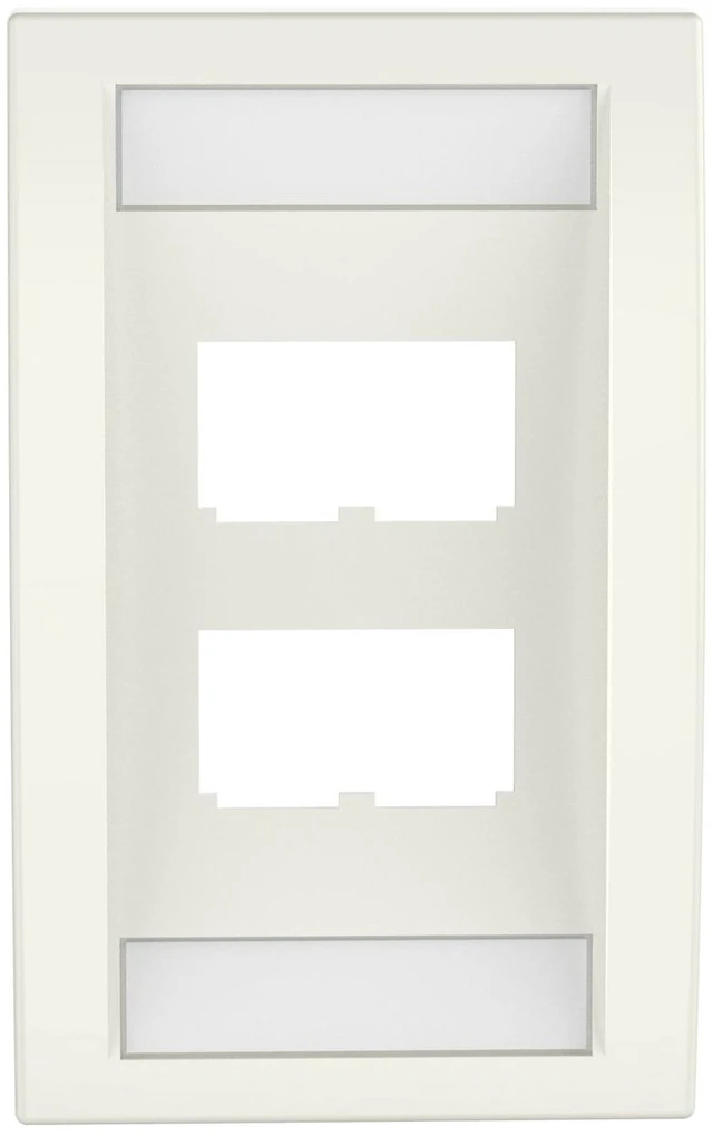 Main image of Panduit CFPE4IWY Mini-Com 4 Sockets Single Gang Faceplate / Network Wall Plate