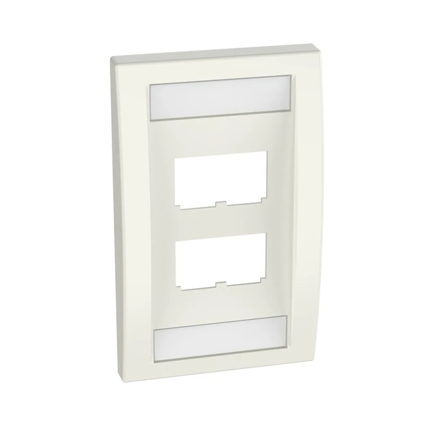 Alt view image 4 of 4 - Panduit CFPE4IWY Mini-Com 4 Sockets Single Gang Faceplate / Network Wall Plate