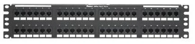 Main image of Panduit DP485E88TGY RJ45 Network Patch Panel, 48 Ports, Flat, 2U, Rear 110 Termination
