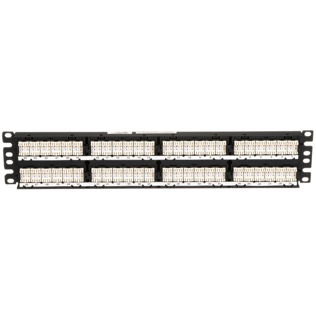 Alt view image 5 of 6 - Panduit DP485E88TGY Patch Panel, CRS, Category Type: 5e, Panel Type: 110, Panel Style: Flat