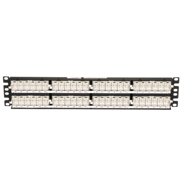 Alt view image 5 of 6 - Panduit NK5EPPG48Y NetKey Cat5e Network Patch Panel, 48 Ports, 2U