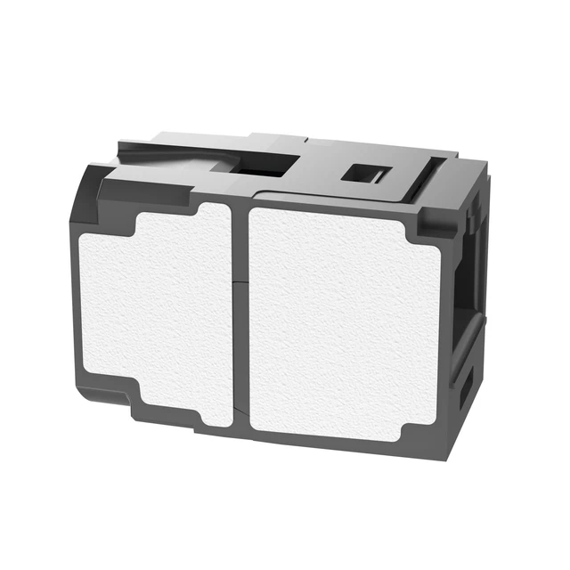 Alt view image 4 of 4 - Panduit CC6X88BL Mini-Com Cat6A 10Gig UTP RJ45 Ethernet Coupler Module, Black