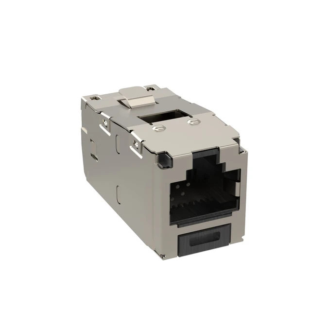 Alt view image 4 of 4 - Panduit CJS5E88TGY Category-5E 8-Wire TG-Style Shielded Jack Module, Black