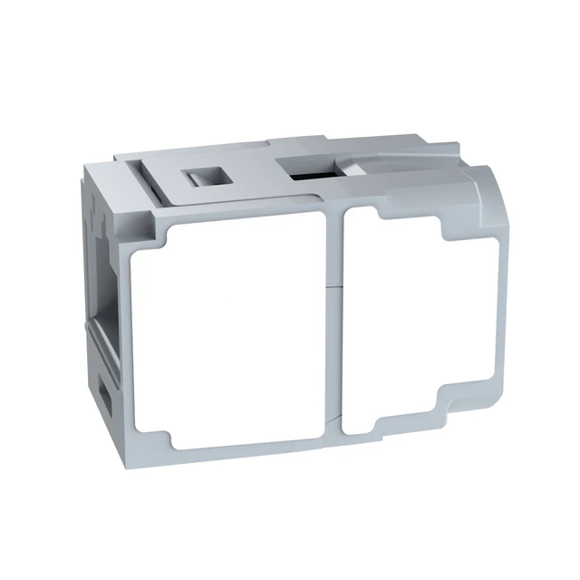 Alt view image 3 of 4 - Panduit CC6X88IG Mini-Com Cat6a 10Gig RJ45 8P8C Coupler Module, Gray