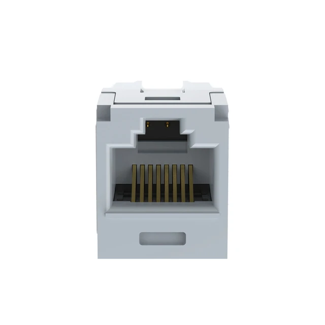 Alt view image 2 of 4 - Panduit CC6X88IG Mini-Com Cat6a 10Gig RJ45 8P8C Coupler Module, Gray