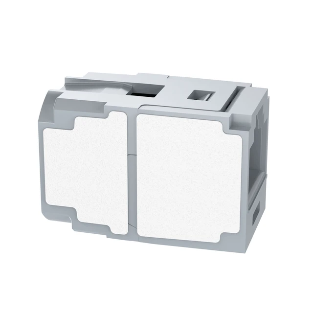 Alt view image 4 of 4 - Panduit CC6X88IG Mini-Com Cat6a 10Gig RJ45 8P8C Coupler Module, Gray
