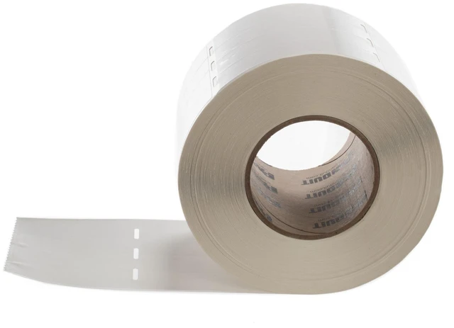 Alt view image 5 of 5 - Panduit S100X400VATY-NOS Thermal Transfer Self-Laminating Labels, 1" W x 4" L, 1" Print-On Height, White, 2500 Labels Per Roll