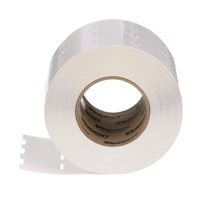 Alt view image 5 of 5 - Panduit S100X650VATY-NOS Thermal Transfer Self-Laminating Labels, 1" W x 6.5" L, 1.5" Print-On Height, White, 1000 Labels Per Roll